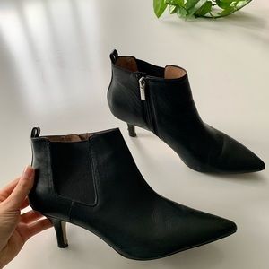 Corso Como Black Leather Booties
